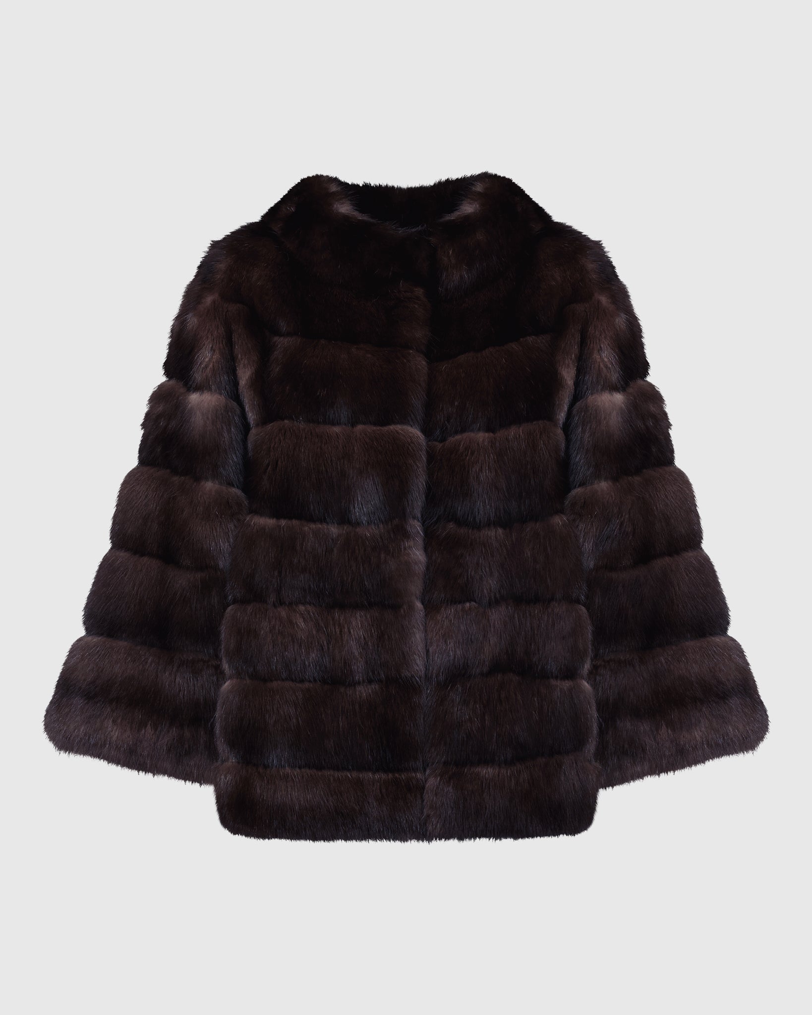 Sable Jacket with Stand Collar