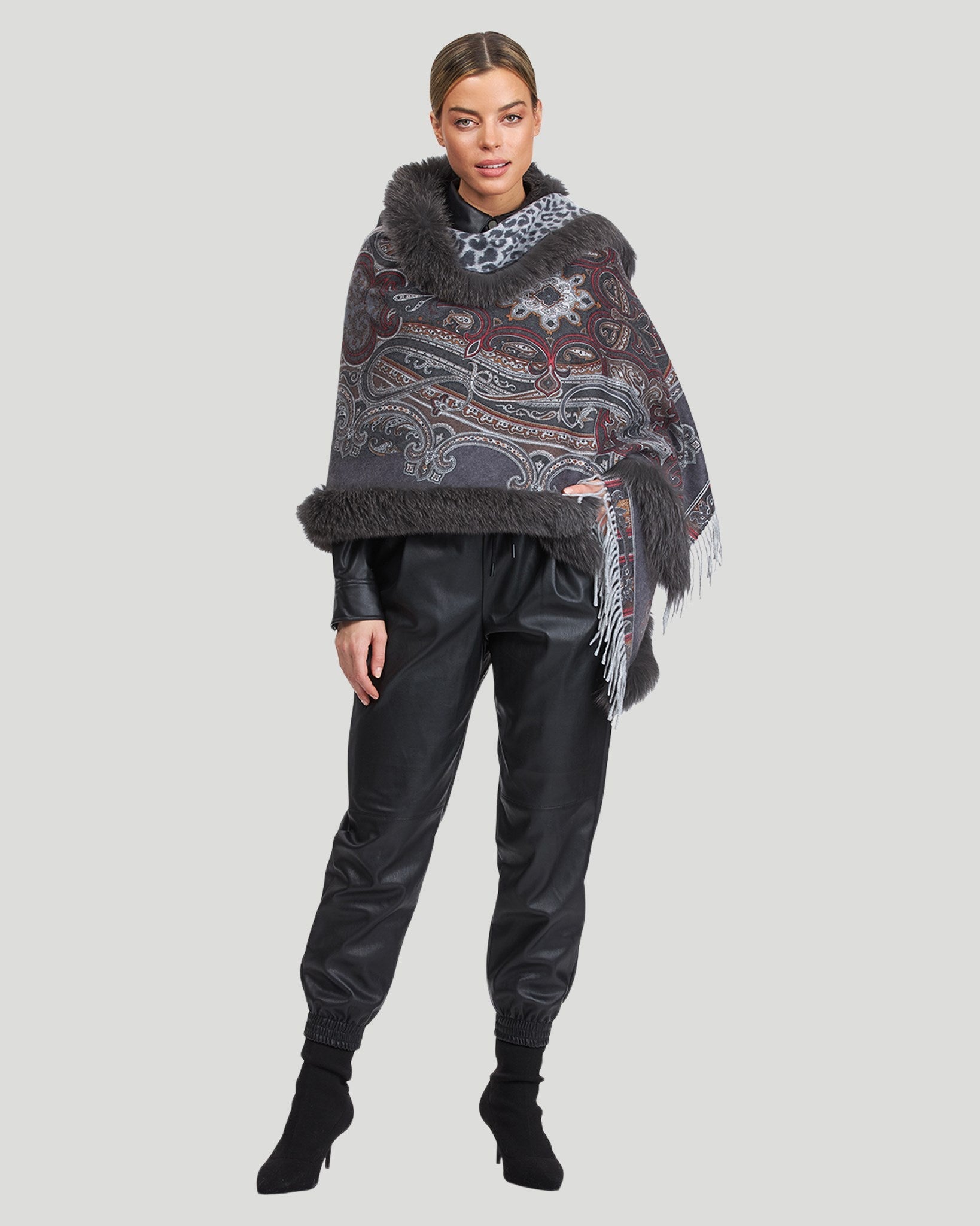 #Color_GRAY PAISLEY/ANIMAL PRINT