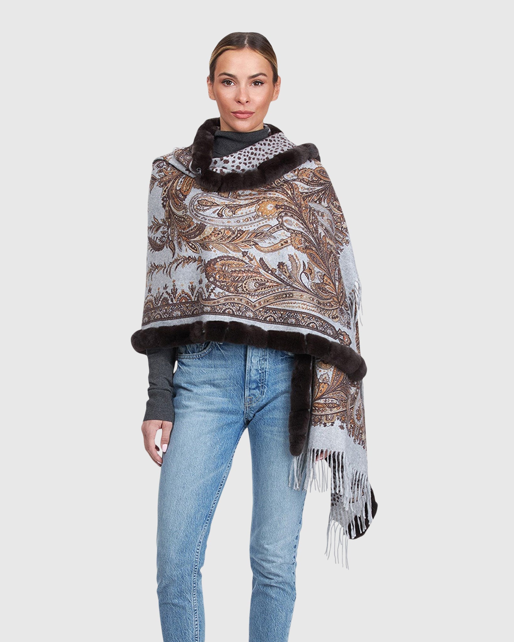 #Color_BROWN PAISLEY/ANIMAL PRINT